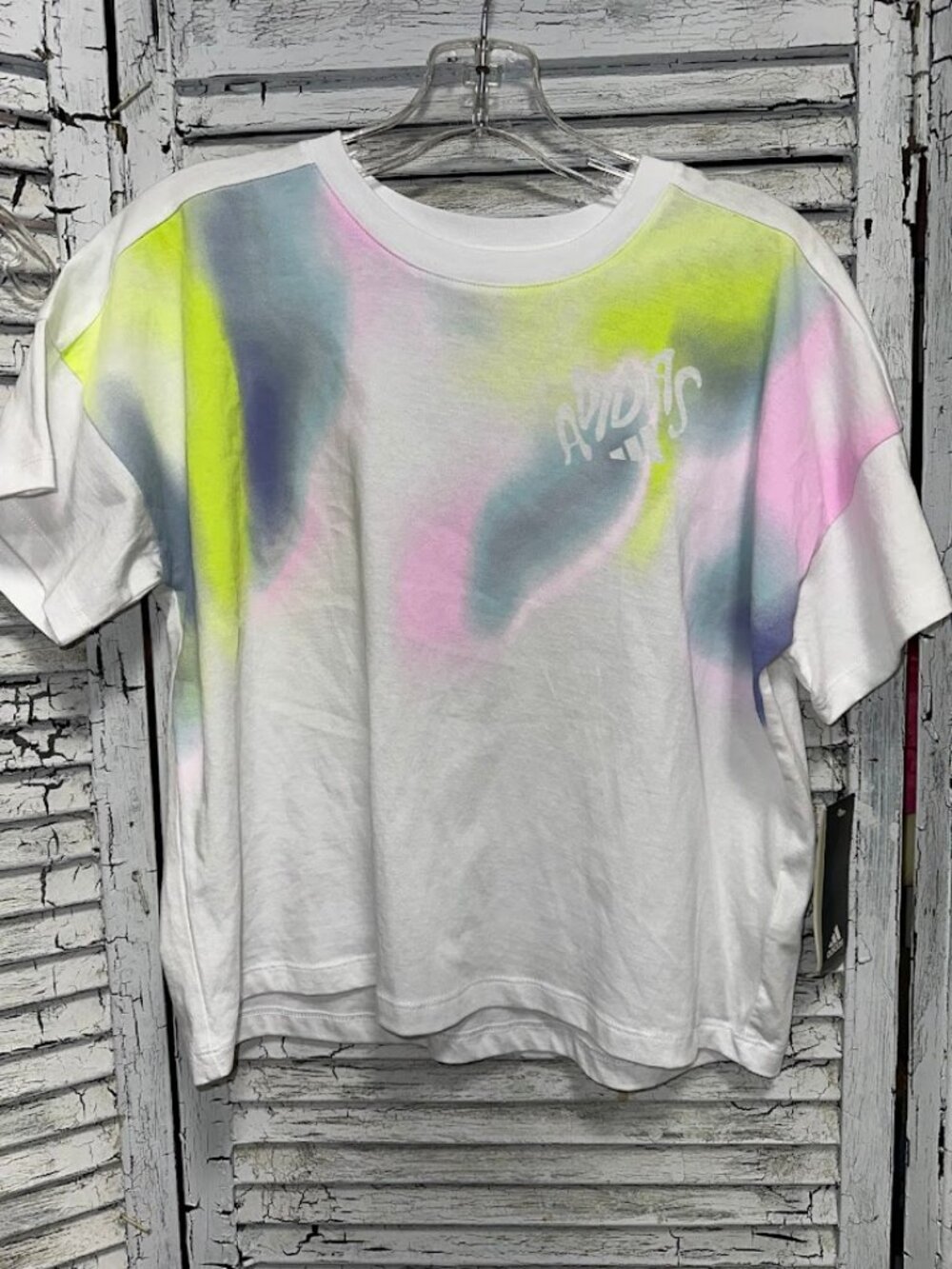 NWT Girls Adidas White T-Shirt Size Youth Large